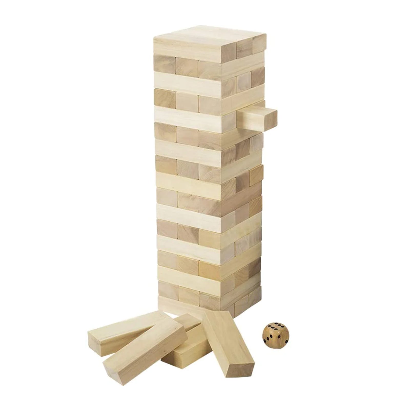 Giant Timber Tower with Dice jenga games(56 pieces)